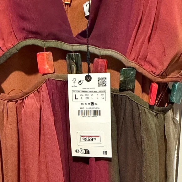 Zara Multicolor Maxi Dress - Picture 8 of 8